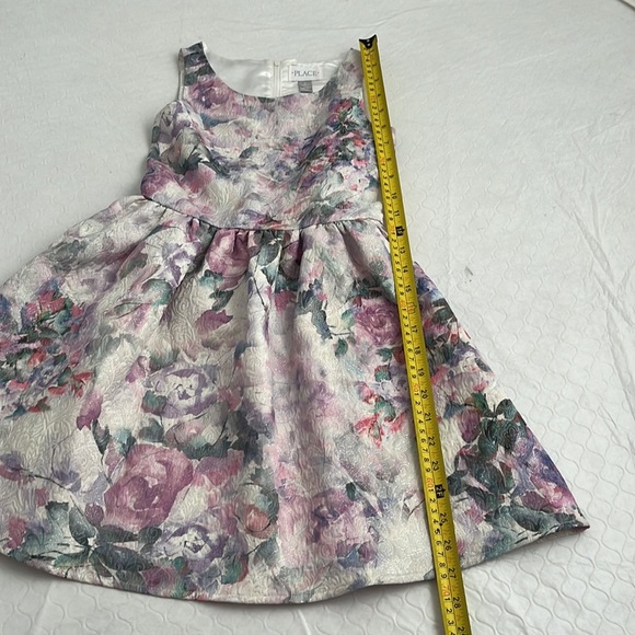 The Children’s Place multicolor floral fit and flare party dress with belt - Picture 2 of 10